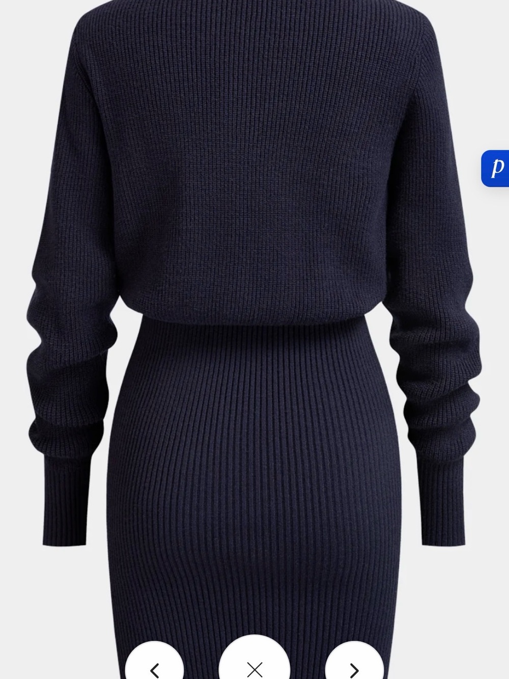 Commense sweater dress Navy - Picture 4 of 4